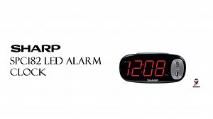 SHARP SPC182 LED Alarm Clock User Manual
