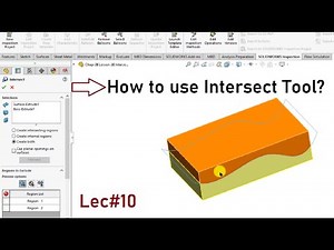 LEC 10 | M01 | How to Use Intersect Tool | Solidworks Advanced Training