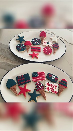 Happy 4th of July 🎆🇺🇸 . . . #FourthOfJuly #4thOfJulyCookies #PatrioticDesserts #BakingLove #RedWhiteAndBlue #GodBlessAmerica #StarSpangledSnacks #CookieArt #InstaSweets #SugarRush #HomemadeGoodness #SweetToothUSA #Sugarcookies