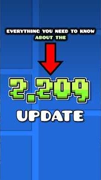Every new feature coming to the 2.209 update 😱 #gd #geometrydash
