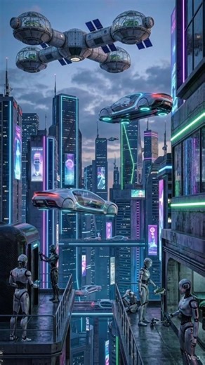 Life, 500 years from now | #SciFiTech #FutureGadgets #AIInnovation #FlyingCars #ModularHabitats