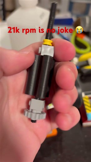 21k rpm is no joke 😭 #3dprinting #legoengine