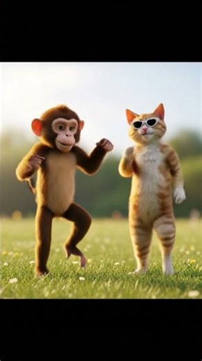 #monkeyandcat #trending