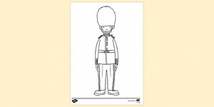 King's Guard Colouring Sheet