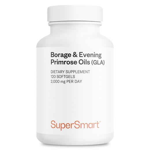 Supersmart Borage & Evening Primrose - GLA Oil Gamma Linolenic Acid Cold Pressed | 120 Softgels - Etsy