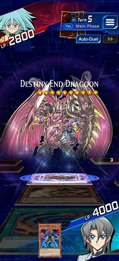 Yugioh Duel Links: Aster Fusion Summons Destiny End Dragoon #yugioh #duellinks #yugiohgx