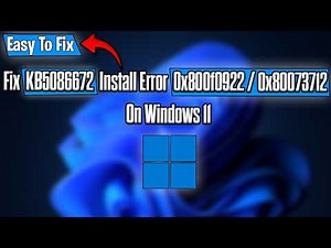 Fix KB5086672 Install Error 0x800f0922 / 0x80073712 / 0x80240069 on Windows 11