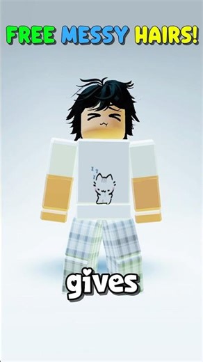 OMG! THIS GAME GIVES YOU FREE MESSY HAIRS! Roblox #roblox #messyhairs #shorts