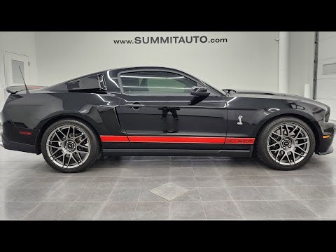 2012 FORD MUSTANG SHELBY GT500 BLACK RED STRIPES SVT PERFORMANCE 4K WALKAROUND 16271Z