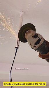 Fan down rod cutting video #electrician #fan #instgram #insta #instagramreels #reels #electronics #viral #trending #viralvideos #electrical #trendingvideo #trendingaudio #trendingsongs #tip #tips #hacks #new | Electrician Moleram