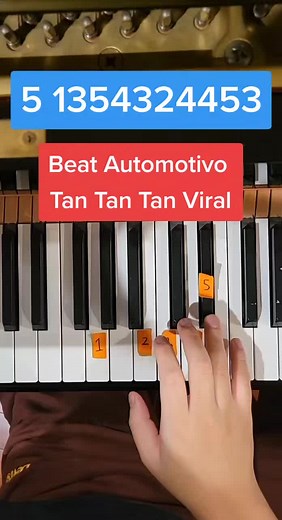Beat Automotivo Tan Tan Tan Viral (Easy Piano Tutorial) #fyp #fypシ #piano #pianotutorial #cover #beatautomotivotantantanviral #trendingsound