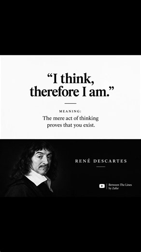 What Does "I Think, Therefore I Am" Really Mean? 🤔
