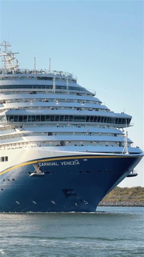 🚢 Carnival Venezia Sail Away 2026 🌊 Most Beautiful Departure Ever! #cruise #shorts