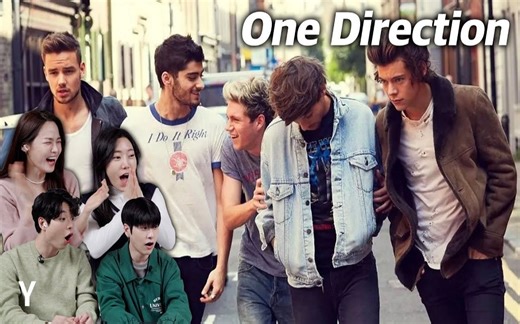 韩国年轻人第一次看One Direction MV(What Makes You Beautiful、Drag Me Down、Story of My ...)