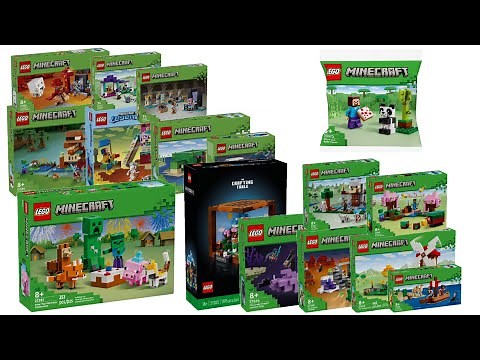 All LEGO Minecraft sets 2024 Compilation/Collection Speed Build