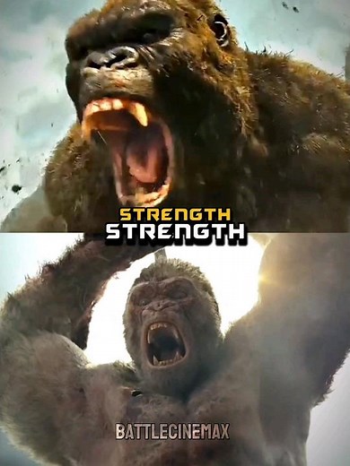 Kong (Skull Island) vs George (Rampage) #kong #battle #edit #shorts