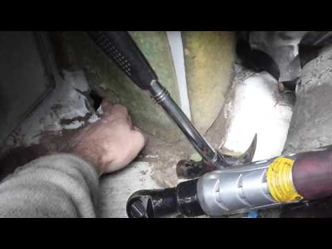Transit starter motor removal.
