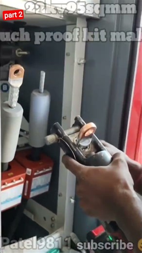 22kv 95sqmm cable Touch prof kit making , heat shrink kit , #jointer #Abb breaker ,woer make kit