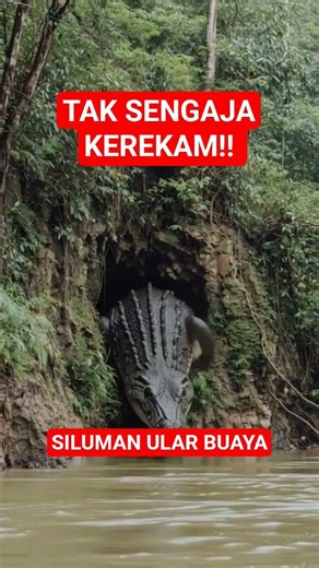 VIRAL TAK SENGAJA KEREKAM‼️SOSOK SILUMAN ULAR BUAYA #siluman #penampakan