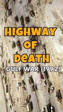Highway of Death: Gulf War Strike That Wiped Out Miles of Convoys (1991) #military #desertsoldier