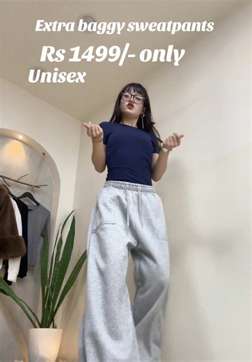 Extra Baggy Sweatpants Collection - Unisex at Rs 1499