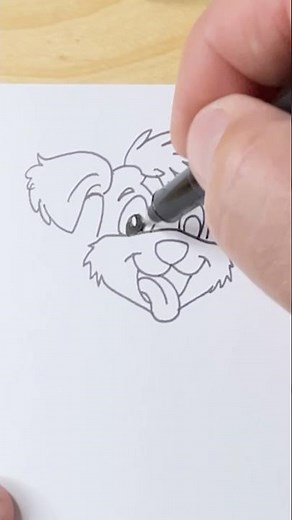 How to draw Anime Dog Faces 1 #art #drawing #ink #dog #sketch #drawingtutorial #artist #cute