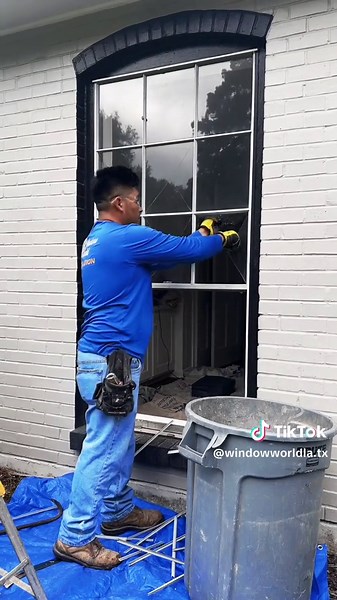 Say goodbye to your single-pane windows! This homeowner upgraded to double-pane Energy Star windows for better comfort and energy savings. A smart and stylish choice! #windows #homerenovation #modernhomes #exteriors #windowworld #windowinstaller #windowinstallation