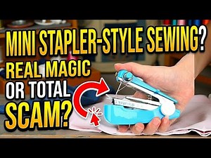 Mini Stapler Sewing Machine 😲 Does it really sew clothes? Full Test & Review Stapler Mini Sewing ...