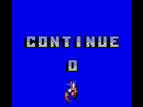 Sonic 2 (Game Gear) Continue Screen (Yes)