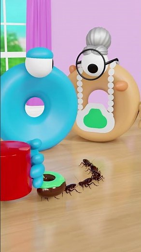Trying To Catch Donut VS Cockroaches #shorts