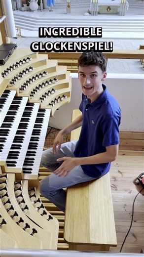 The rare Campanelli Glockenspiel I found on this organ! #music #organ #baroque