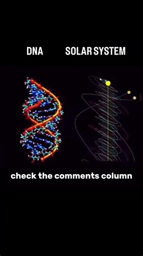 The similarity between the structure of DNA and the solar system. #shorts
