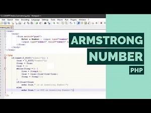 Armstrong Number in PHP | Check whether a Number is Armstrong or Not using HTML Form and PHP