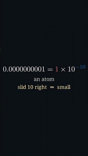 Scientific Notation: Write Huge & Tiny Numbers the Easy Way #Shorts