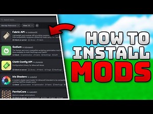 EASIEST WAY to install MODS in minecraft using FABRIC