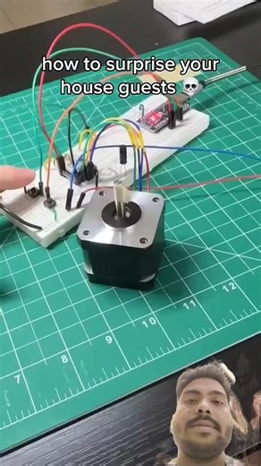 Your house guests will definitely love this 💀 #electronics #arduino #engineering