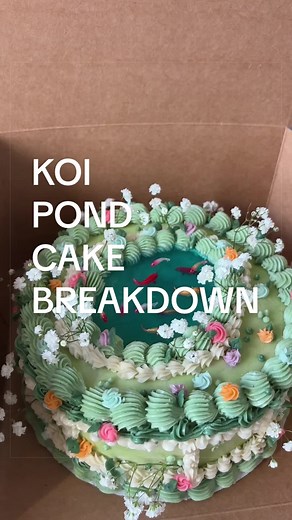 Koi Pond Gelatin Cake: Architectural Design Tutorial