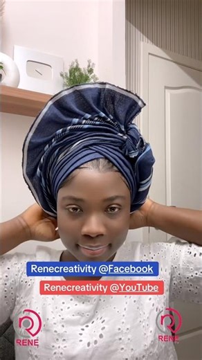 Gele Headwrap Tutorial #youtubeshorts #turban #scarf #youtubeshorts
