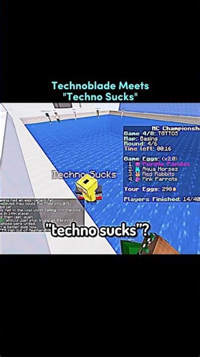 Technoblade Meet Techno Sucks 🤠|| #shorts #technoblade #minecraft