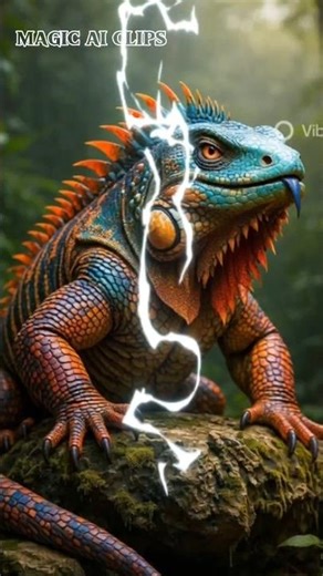 Forest Camouflage Beast: Komodo Dragon + Iguana Combo! #shorts #anomaly