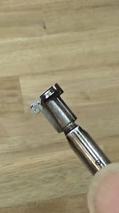This clamp is also useful when using keyhole bits | Woodworking Tools