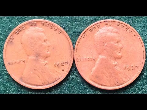 1927 and 1937 Penny- Errors And Values Of These Coins
