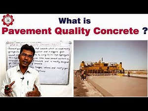 What is Pavement Quality Concrete? | What is PQC?