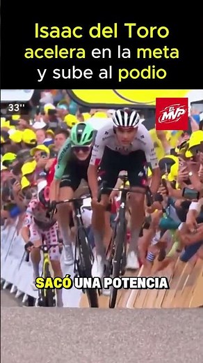 Isaac del Toro accelerates and wins the Tour de France sprint