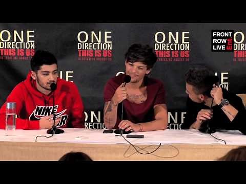 One Direction: This Is Us New York Press Conference with Zayn, Louis, and Liam