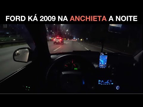 2009 FORD KA ON ANCHIETA HIGHWAY AT NIGHT