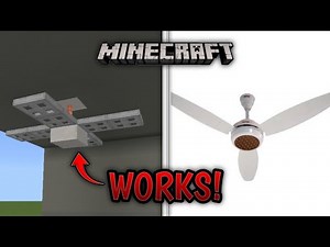How To Make A Working Ceiling Fan In Minecraft || Tutorial