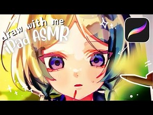 draw with me💄￤iPad ASMR ￤digital art🎨 ￤procreate