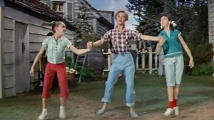 Dancing In The Movies It's A Wonderful Life, Dirty Dancing, Don't Knock The Rock, Gold Diggers Of 1935, Good News, Dames, Babes On Broadway, Panama Hattie, Follow The Fleet, Bye Bye Birdie, Lady Of Burlesque, Thoroughly Modern Millie, Show Boat (1951), I Love Melvin, Meet Me After The Show, Down To Earth, Viva Las Vegas, A Date With Judy, Footloose, Moon Over Miami, Hello Dolly, The Gold Rush, Flower Drum Song, Mary Poppins, West Side Story, The Kid From Brooklyn, Les Girls, Easter Parade, Guys 