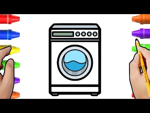 How To Draw a Washing machine | Very Simple and Easy Drawing | Step by Step |